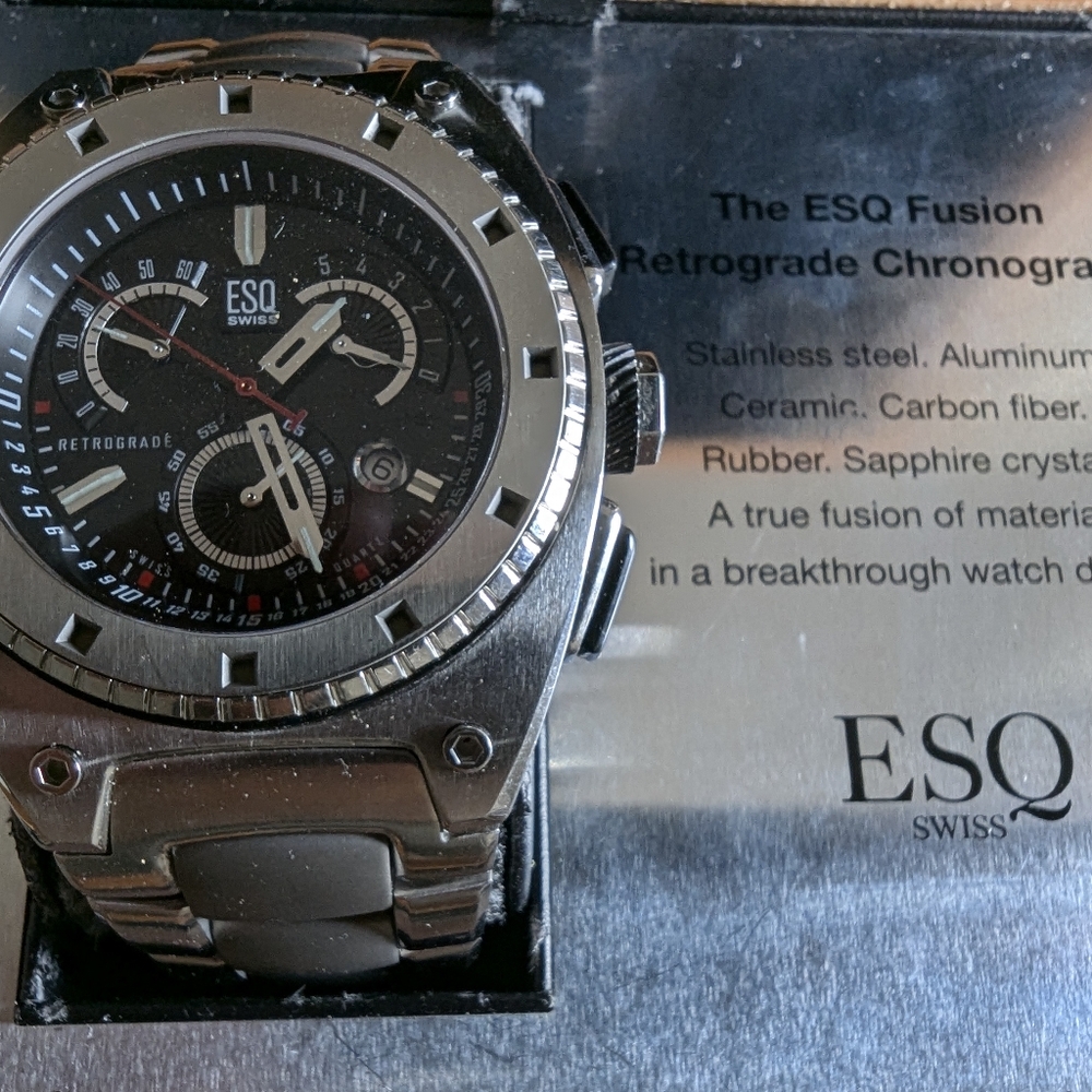 Movado ESQ WATCH MENS CHRONGRAPH - Picture 2 of 15